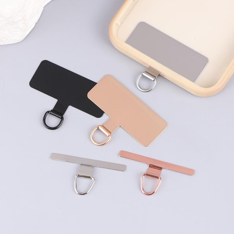 Ultratunn rostfri telefonfäste patch packning mobiltelefon rem delar säkerhetsanslutningsstycke