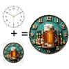 30cm Round Glass Wall Clock with an Energy-Efficient Movement for Sustainability