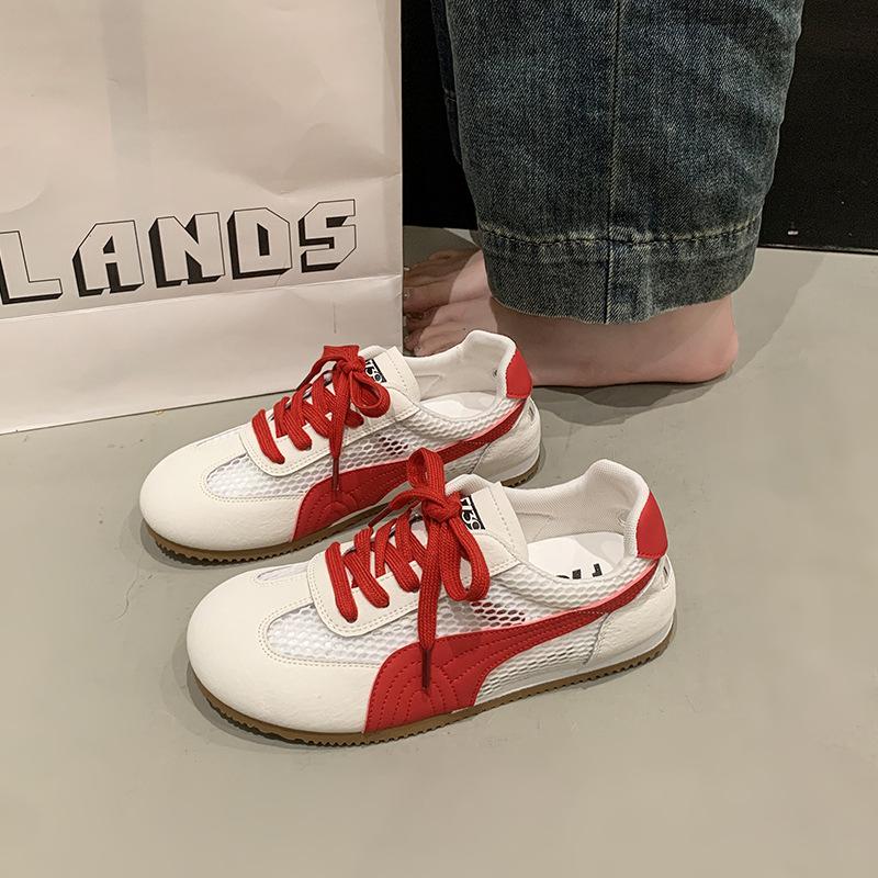 

Red German training shoes women s 2025 new popular summer thin mesh shoes breathable and not stuffy feet women s shoes mesh Forrest Gump shoes 40