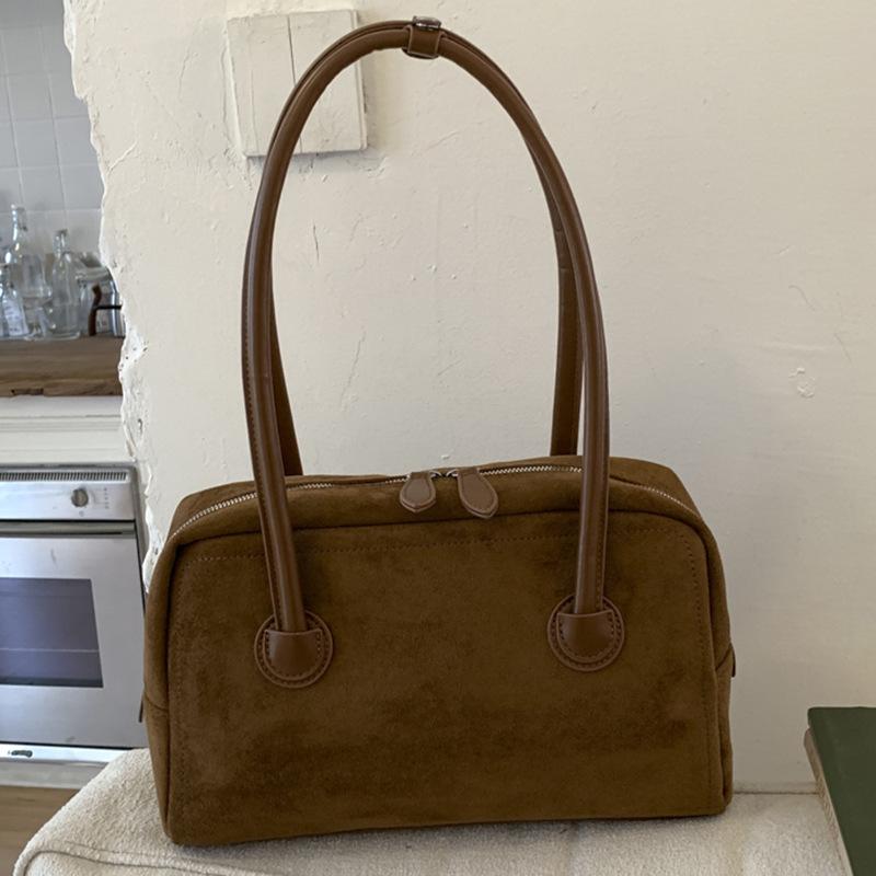 Retro Baguette Bag Autumn New Simple Pillow Bag Simple Underarm Bag Women's Fashion Shoulder Bag