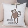Nordic Zebra Hippo Giraffe Lion Crocodile Pillow Case Decor Animal Cushion Cover For Sofa Pillowcase Pillow Covers 45X45Cm