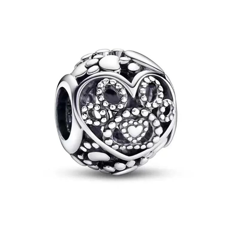 Fashion Cartoon Animal Cat Dog Bear Pig Duck Bead Charm Fits Charm Bracelets & Necklace Diy Jewelry for Women