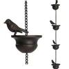 Cross-border Best-selling Bird Rain Chain: Courtyard Decoration & Wind Chime Metal Crafts