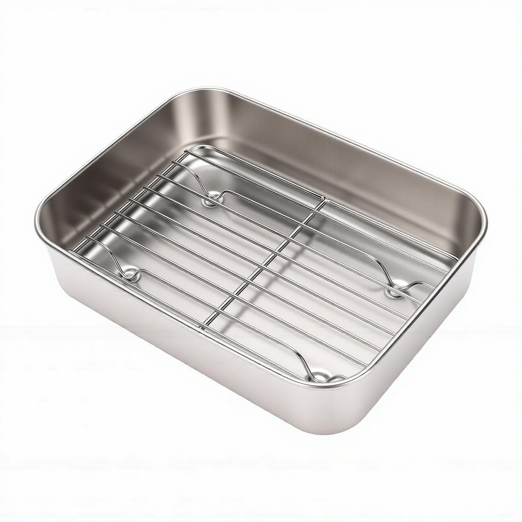 Fryer Tray Fit for AF400EU Fryer Baking Tray Pan Cooking Rack Stainless Steel with Tong Silicone Oven Mitts