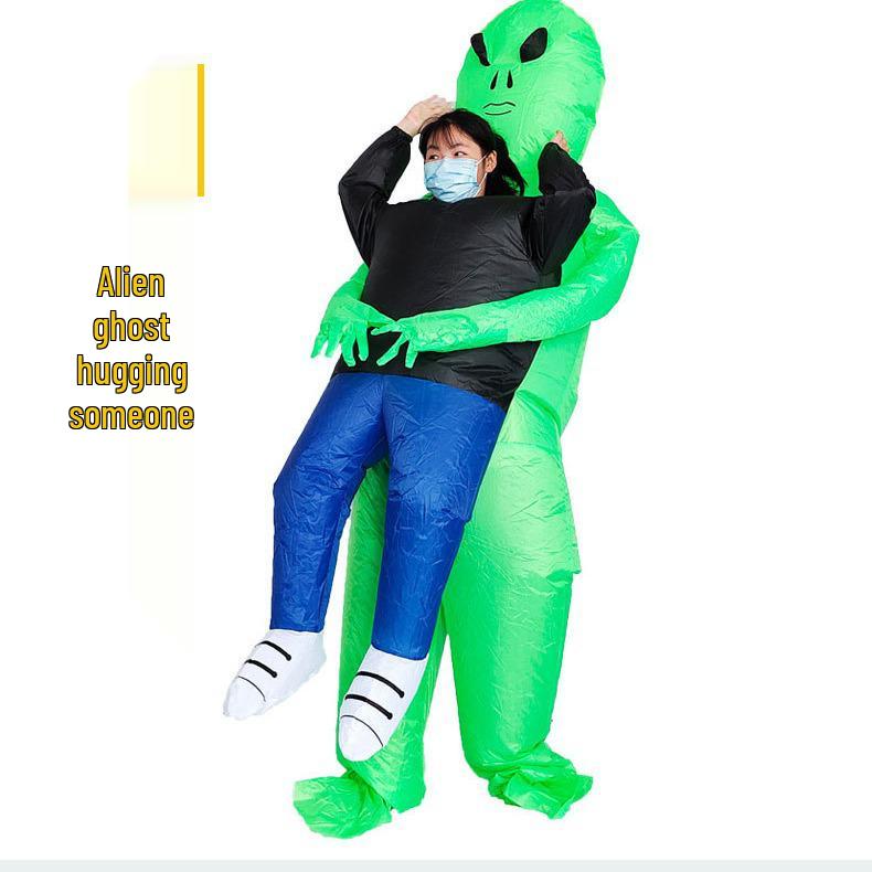 Halloween Inflatable Ghost Hugging Costume - Funny Alien Prop for Party Performances