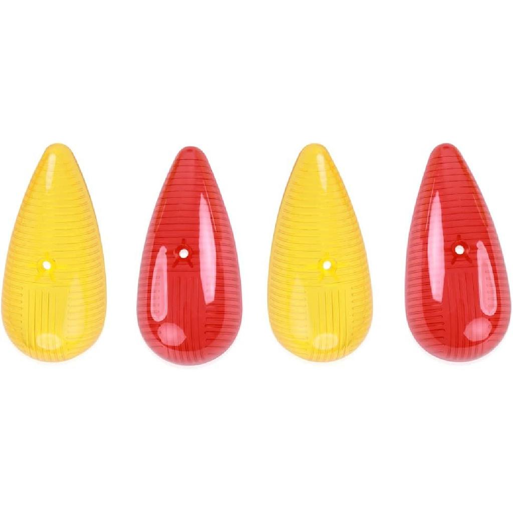 4Pcs Teardrop Marker Lights Lenses Compatible with Airstream,Shasta,and other vintage travel trailers,For Pathfinder #662 teardrop marker lights,ONLY