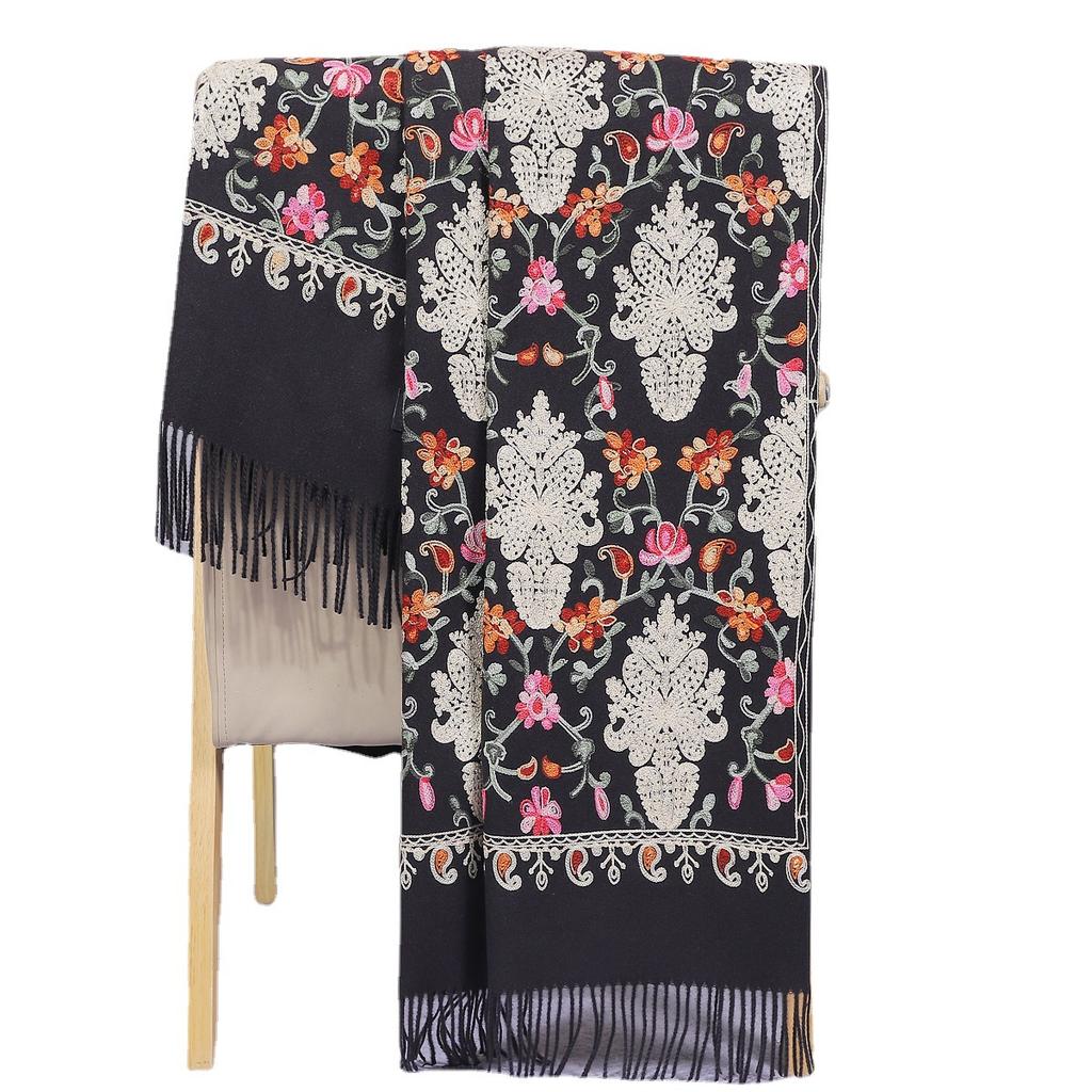 Autumn and Winter Red Scarf for Women, Spring and Autumn Embroidered Shawl, Gift for Mother, Wedding Dress, Cheongsam Outerwear, Wedding Banquet,