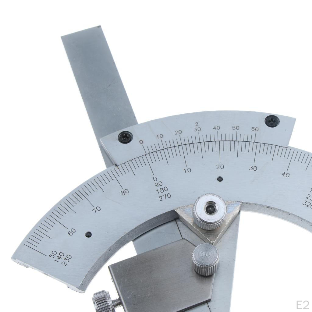 Bevel Protractor Precision Angle , Stainless with Chrome Finish for Resistance and Durability