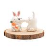 Household Cute Rabbit Pure Handcrafted Home Decoration Creative Gift for Friends, Couples, Anniversary Car Decoration Mascot