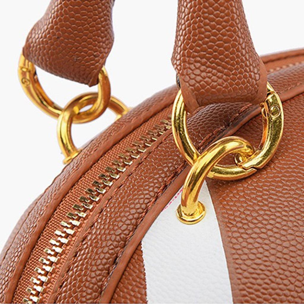 Women's Rugby Soft Bag Contrast Color Letters Trendy Fashion Niche Handbag