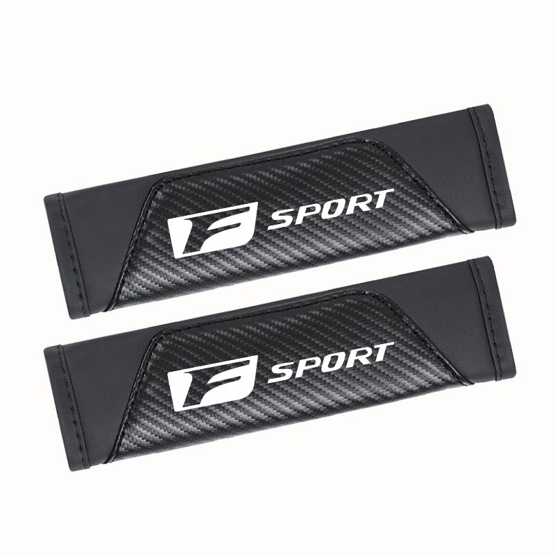 Car Seat Belt Shoulder Cover Carbon Fiber Protective Pad For Lexus F SPORT ES RX NX LS UX LM LX GX LC RZ IS CT GS RC HS SC LXB
