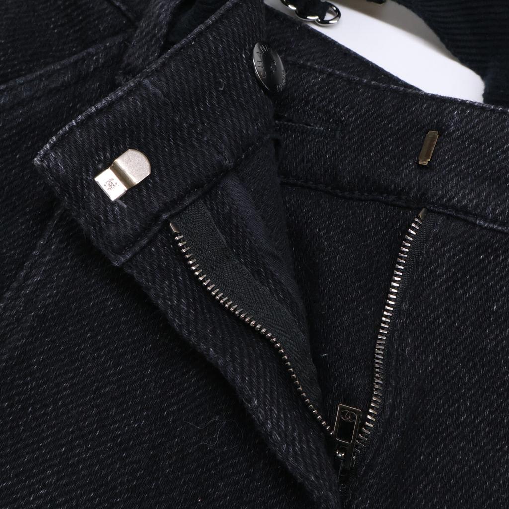 Chanel 2019 Belt-integrated Shorts Bottoms 38 blackUsed