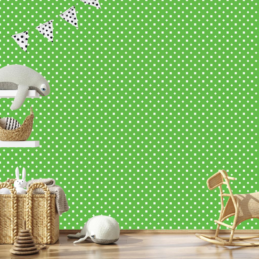 Wallpaper Dots green, bottom green for Living Room and Bedroom 50x1000