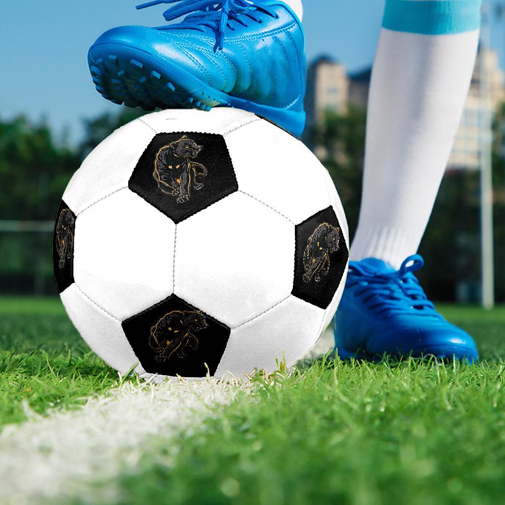 1PC Black Panther Night Stance Soccer Ball Size 5 Football Machine Sewn Indoor/Outdoor Universal Football S98