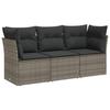 VidaXL Garden Lounge Set with Cushions 3 Pcs, Sofas with Adjustable Feet, Outdoor Furniture Set Patio Terrace, 3249049