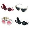 Funny Wedding Photo Prop Sunglasses: Diamond, Pearl, Crown & Heart Designs for Bachelorette & Groom