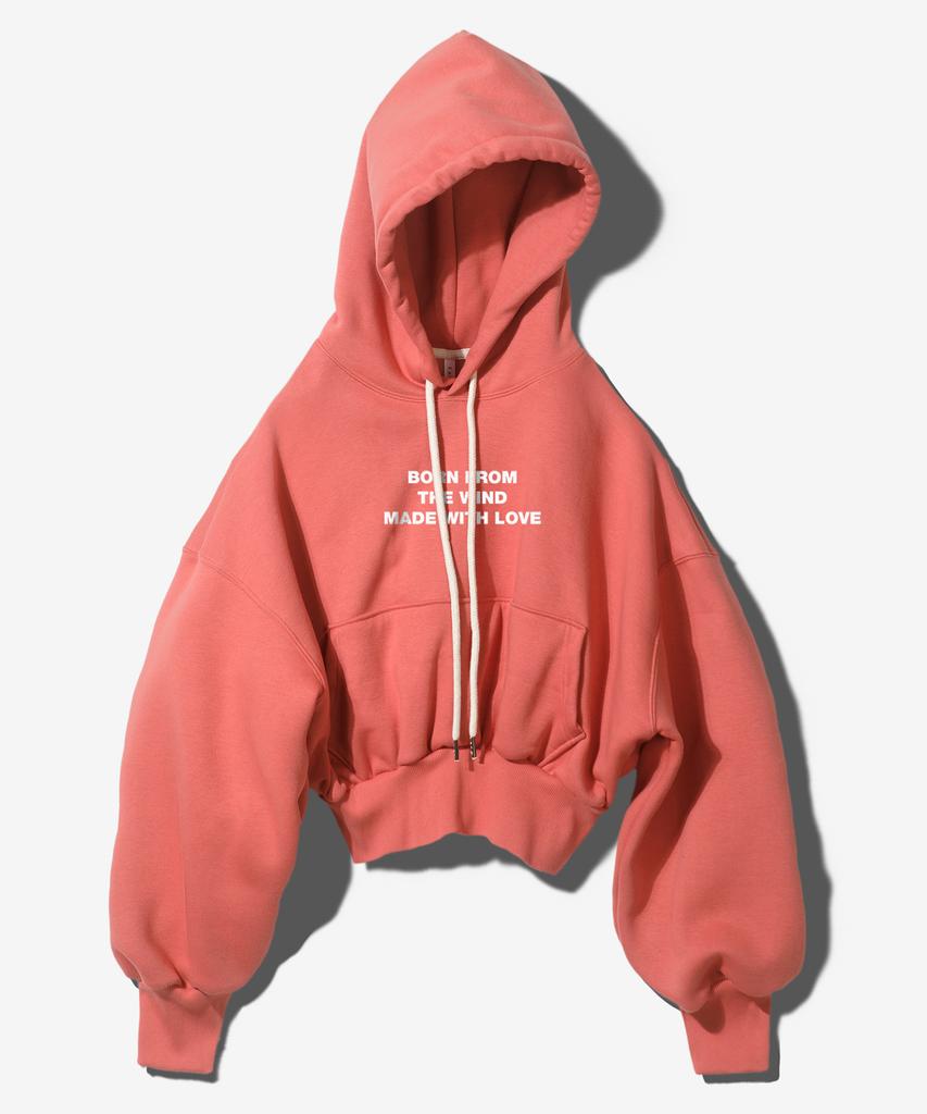 (Setup) Mwl Crop Hoodie+Snap Pants - Red
