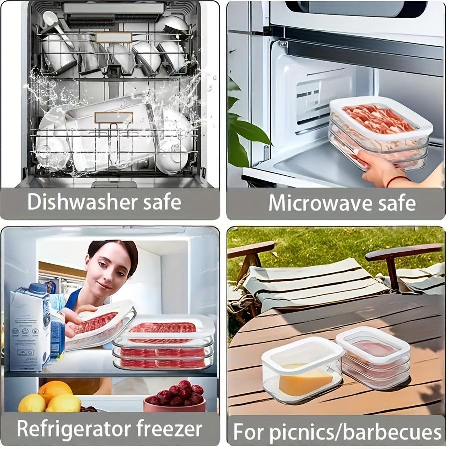 PP Material Bacon Meat Frozen Preservation Box, Household Refrigerator Special Storage Sealed Transparent Storage Box
