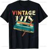 Birthday Gift Retro 1975 Party Tshirt Summer Mens Y2k Casual Fashion Luxury Comfortable Quality Oversized Tshirt