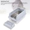 Stainless Steel Litter Box with Pedal Anti Splashing Enclosed Extra Large Cat Litter Box for Large Cats