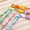 1Pcs Double Knot Hand Woven Rope Keychain Hanging Chain Ring Cord Phone Lanyard Anti-Loss Rope Keyring Wrist Strap