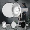 16 Inch Beauty Dish Studio Photography Reflector Diffuser with Honeycomb Soft Cloth for Bowens Mount Speedlite Strobe