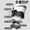ABS Half Face Motorcycle Helmet With Dual Visor Electric Scooter Riders Unisex 3C Certified UV Protection