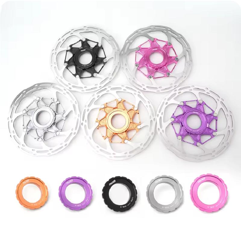 RIRO Bicycle Center Lock Rotor 140mm/160mm Hollow Heat Dissipation Wind Breaking for Road Mountain Bike Disc Brake Accessories