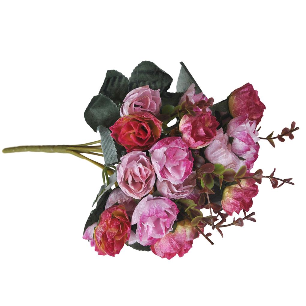 21Heads Artificial Rose Flower Silk Flower Wedding Party Bouquet Home Decor