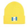 Guatemala Flag Print Knitted Hat Beanie, Patriotic Skull Cap Lightweight Cancer Chemo Stylish Bobble Hat Knit Hat Beanie