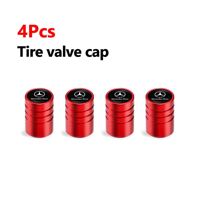 TSGWS1 2025 Hot 4/8Pcs Car 3D Logo Tire Valve Caps Emblem Cap Case For Mercedes Benz AMG Smart W205 C300 W203 W206 W108 W124 W126 W168