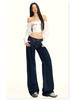 2025 American Retro Low-Waisted Wide-Leg Jeans for Autumn/Winter