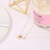 New Trendy Capital A-Z Women's Necklaces Gold Color Short Chain Heart Pendants Sexy Daily Wear Neck Jewelry Party Decor Collar