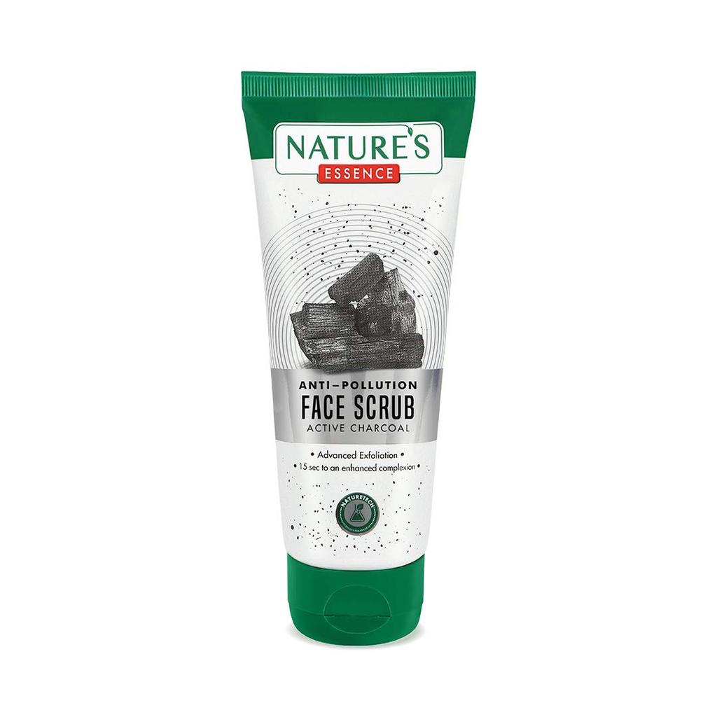 Nature's Essence Anti Pollution Charcoal Face Scrub, 50 G, White