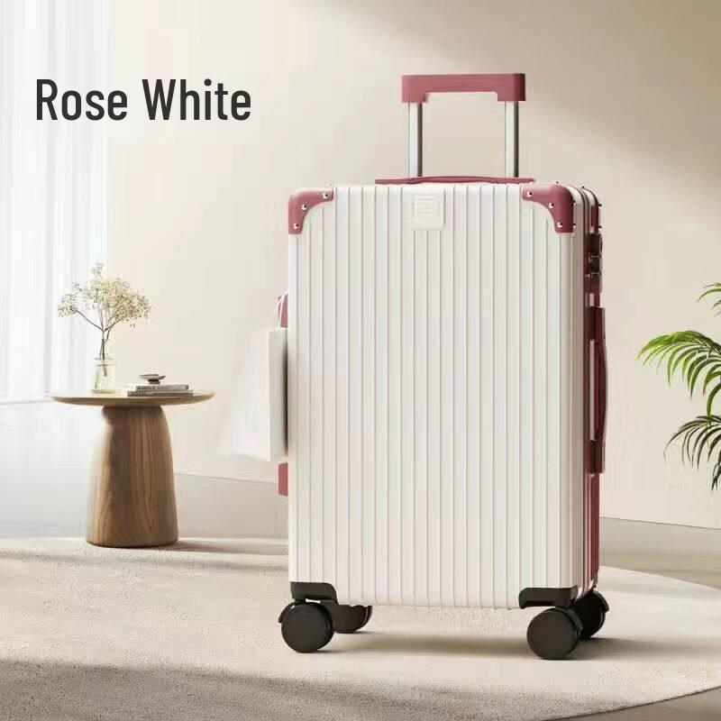 2024 Retro Large Capacity Leather Travel Suitcase with Password Lock for Students & Families