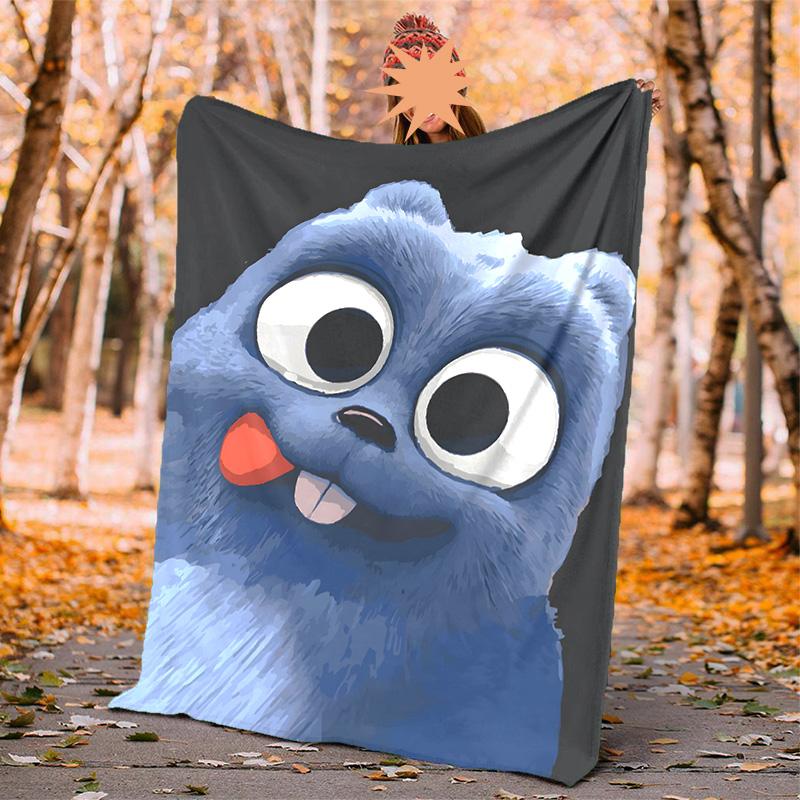 Grizzly Lemmings Flanelldecke Weich Warm Ganzjahresdecke, Design für Camping, Autoreisen, Wandern Sofa, Bett, Büro Perfektes Geschenk für Partys