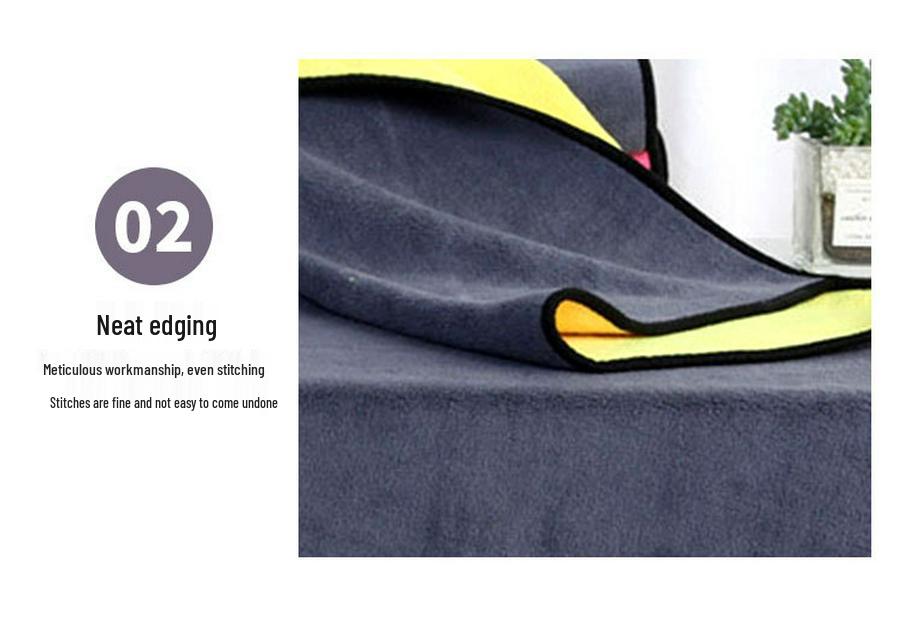 70x140cm Double-sided 600g Thick Absorbent Car Wash Towel for Glass Wiping