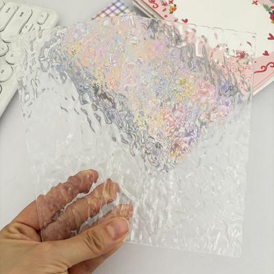Klarer A5 Acryl Planer Einband Loseblatt Hülle Schlank Minimalistisch 6-Ring Mappe