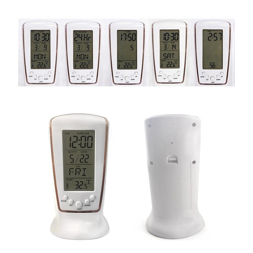 ABS Shell Luminous Alarm Clock Temperature Display LED Alarm Clock Mini Alarm Clock Nightstand Use