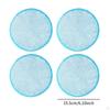 4 Pack Electric Mop Pads Replacement Heads, Round Microfiber for Floor Scrubbing