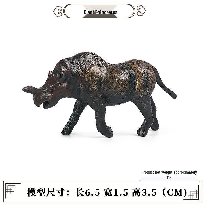 Animal Model Simulation Toy: Woolly Rhinoceros, Dunkleosteus, Deinotherium, Mammoth, Smilodon, Thunder Bird