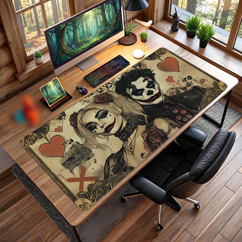 Joker Printed Mouse Pad Non-Slip Waterproof Rubber Desk Mat for Gaming Office Laptop Home Decor Gift