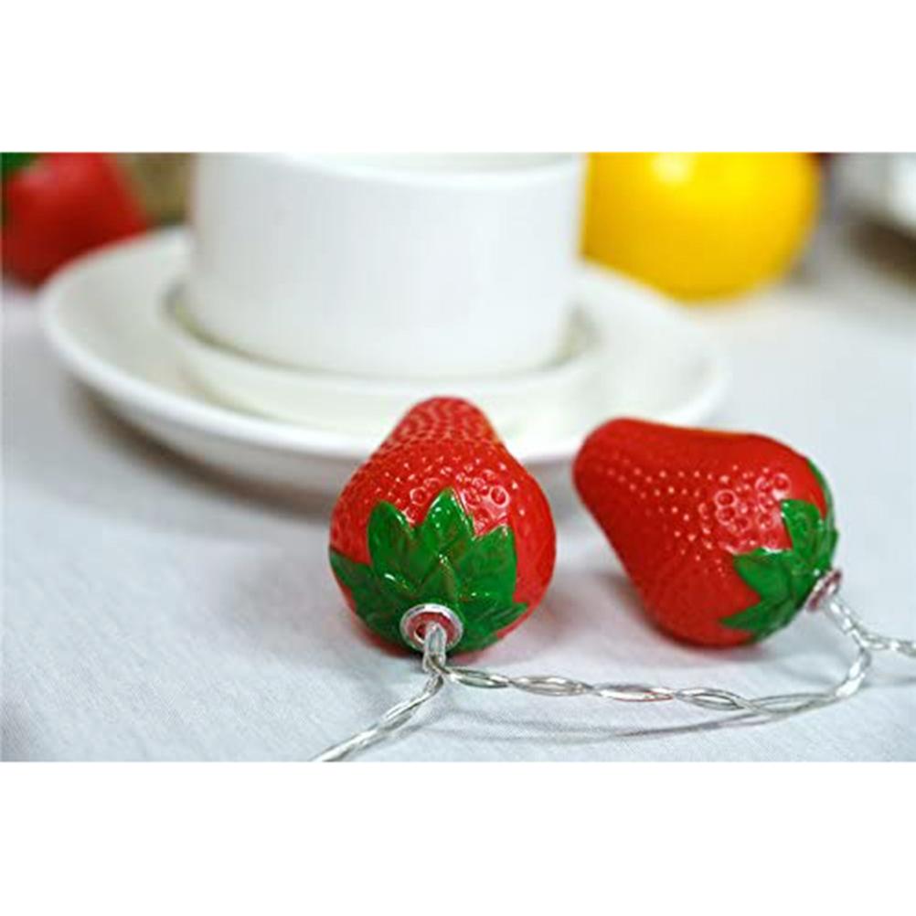3 Meters 20LED Strawberry String Lights Battery Powered Indoor Outdoor Lighting Lamp for Wedding