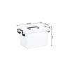 Clear Plastic Storage Organizer with Lid - Portable Handheld Box for Desktop & Toy Organization