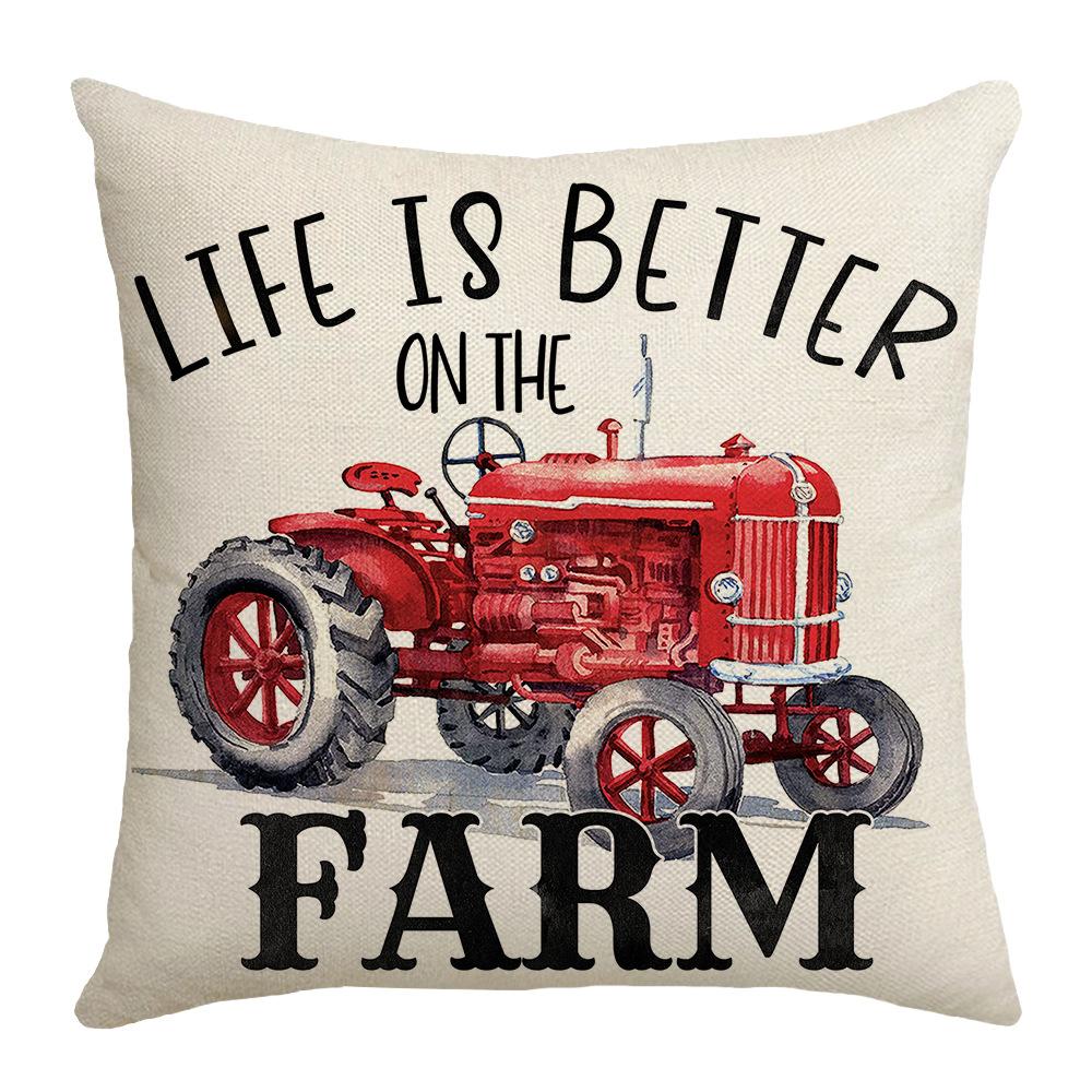New Plant, Flower, Animal, Backrest Pillow, Square Living Room, Bedroom, Linen Pillow, Backrest Pillow Case