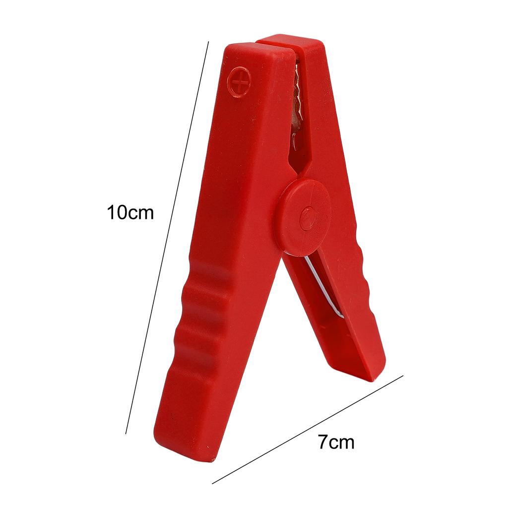 2Pcs 100A Large Crocodile Alligator Clips Insulated Clamps for Car Battery Chargers