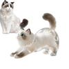 Cute Cat Key Chain Cat Dog Keepsake Hair Keyring Acrylic Pendant Clear Memorial Keychains for Collection Backpack Purse Bag