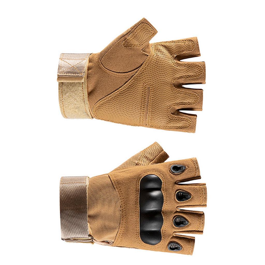 Cycling Gloves Half Finger Anti Slip Silicone Breathable Hook and Loop Mountain Biking Gloves for Outdoor Protection