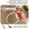 Comfortable Grip Suction Cup Swing Set Linen Rope Hanging Bird Standing Perch  Parrot Toy
