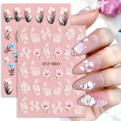 Decorative Embossed Nail Nails Ornaments Sticker Accessories Manicure Accessories